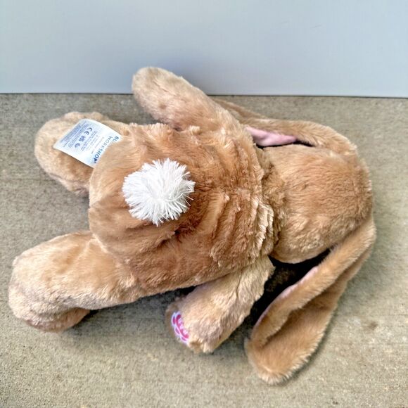 Build A Bear Brown Bunny Rabbit Plush Stuffed Animal Pink Ears Feet 15" Easter - Picture 3 of 13
